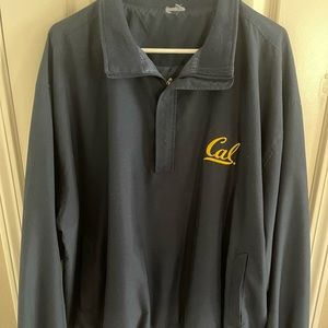Mens University of California Berkley Quarter Zip Long Sleeve Wind Breaker